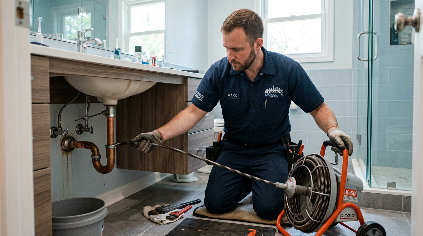 Drain cleaning in Mecklenburg County - Charlotte NC plumber